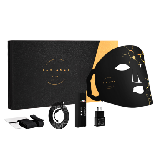 Radiance Flex LED Mask - Black + Free 30 Day EyeSlices Kit