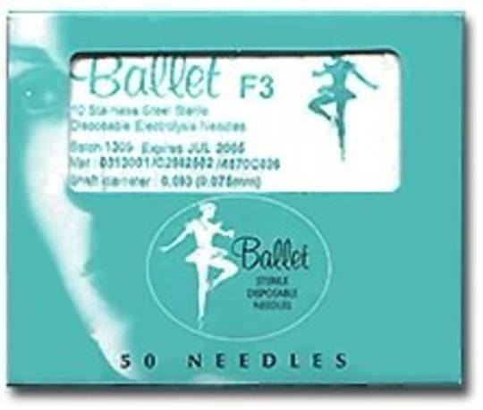 Ballet F2 Stainless Steel Electrolysis Needles - 10pk