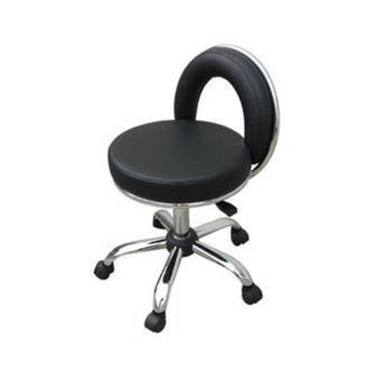 Pedicure Operator Stool - Black