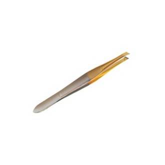 SLANTED TIP TWEEZERS (SLANTED GOLDEN TIPS)