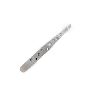 SLANTED TIP TWEEZERS Â– SILVER