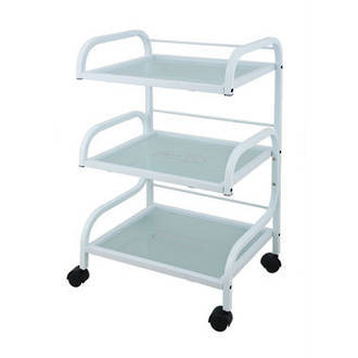 3-Tier Trolley Glass Shelf