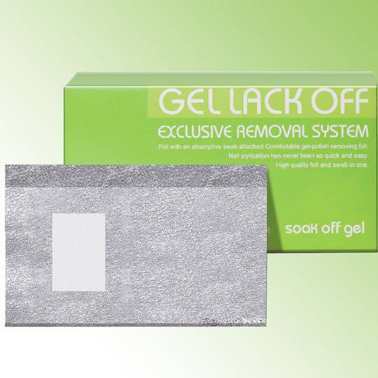 GEL LACK Gel Foil-Removal Wraps 100PCS