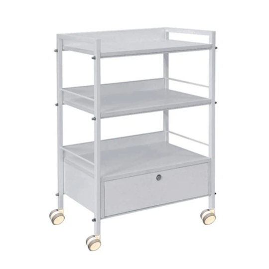 3-TIER TROLLEY WITH ONE BOTTOM DRAWER