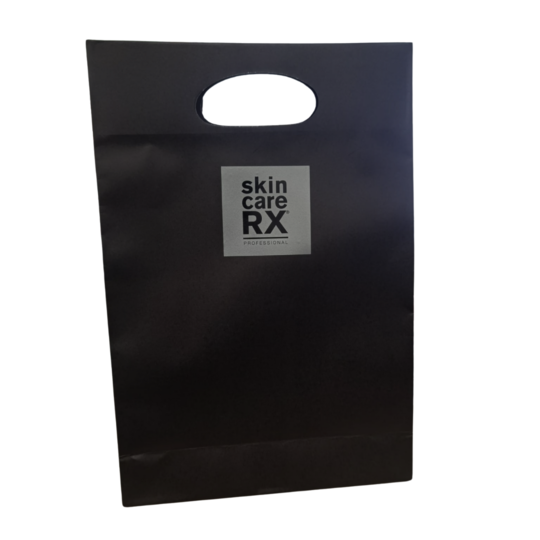skincareRX Black Paper Bags x 20
