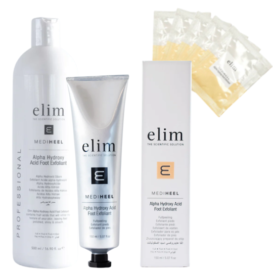 Elim MediHeel AHA Foot Exfoliator - Powerful Exfoliation & Hydration