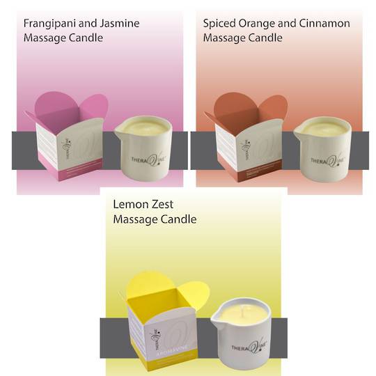Theravine Aromavine Massage Candle - Buy all 3 scents and save!
