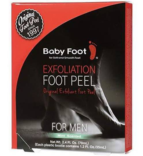 Baby Foot for Men (with 2 free peel enhancing foot soaks)