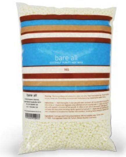 Bare All - Coconut Purity Hot Wax Beads 1kg