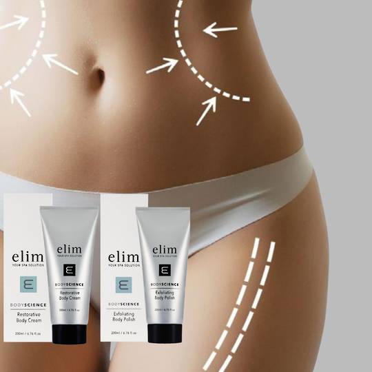 ELIM Body Science Restorative Cream and Body Polish Duo