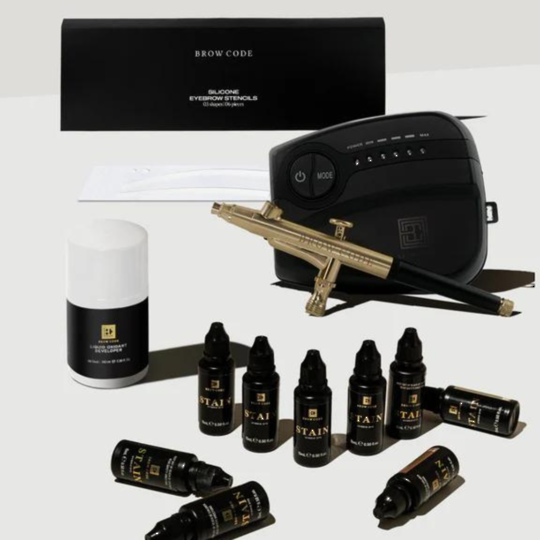 Brow Code - Air Arch Combo Launch with Airbrush, Stencils and Stains