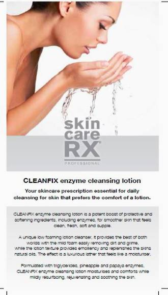 SkincareRX CleanFIX Enzyme Cleansing Lotion DL Flyer - Pack of 50