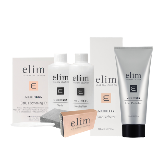 Elim Cracked Heel Combo - Callus Kit & Foot Perfector 150ml