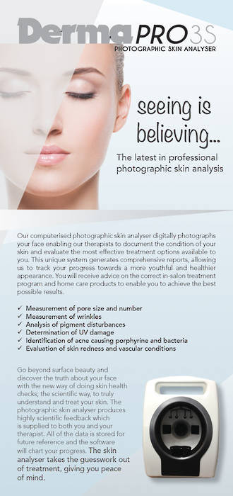 25 x DermaPRO 3S Double sided DL flyers