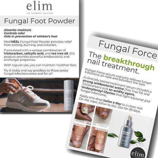 Elim Flyer: Fungal Force & Foot Powder - 10 PK