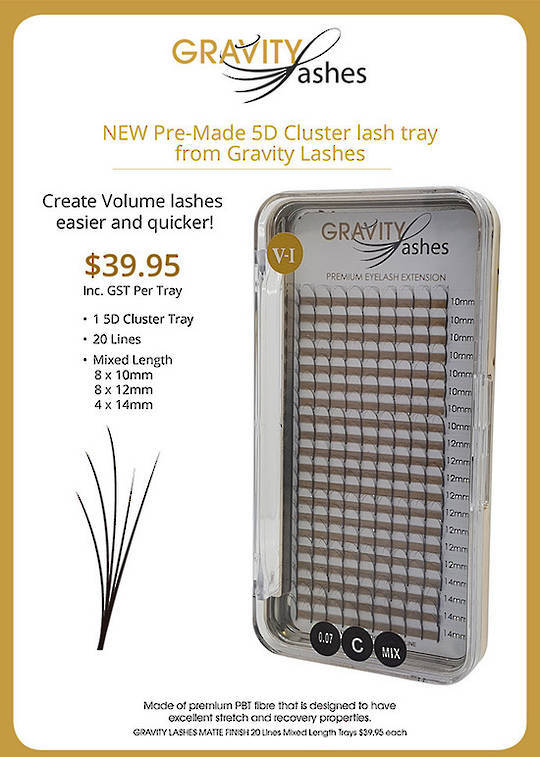 Gravity Lashes - Lash C Curl 0.07 Pre Made Volume Cluster