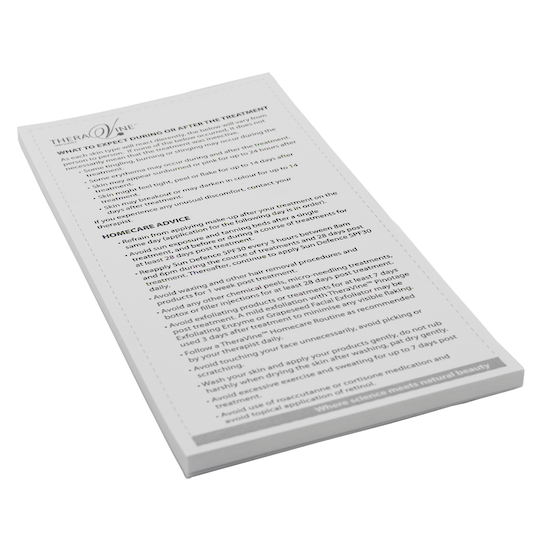 Theravine Peel / Micro-dermal Needling Homecare Information Pad 50