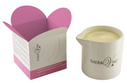 Theravine Aromavine Frangipani And Jasmine Massage Candle 105g