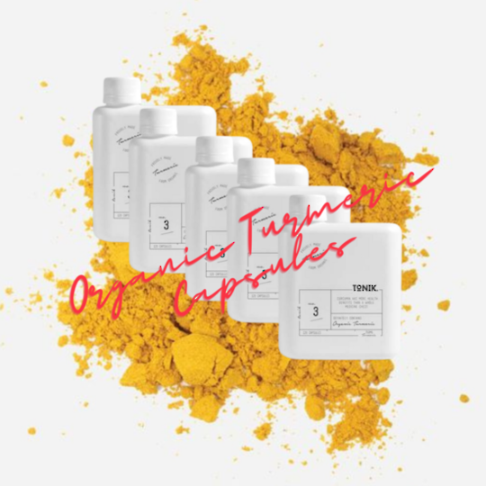 TONIK  - Turmeric Capsules box of 5 bottles