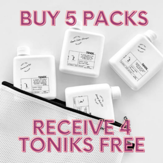 TONIK VALUE PACK. Receive x4 TONIK FREE