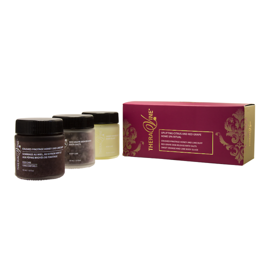 TheraVine RETAIL Uplifting Citrus and Red Grape Home Spa Ritual