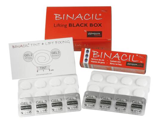 Wimpernwelle & Binacil Lifting Box  Gel3 = Blue Black