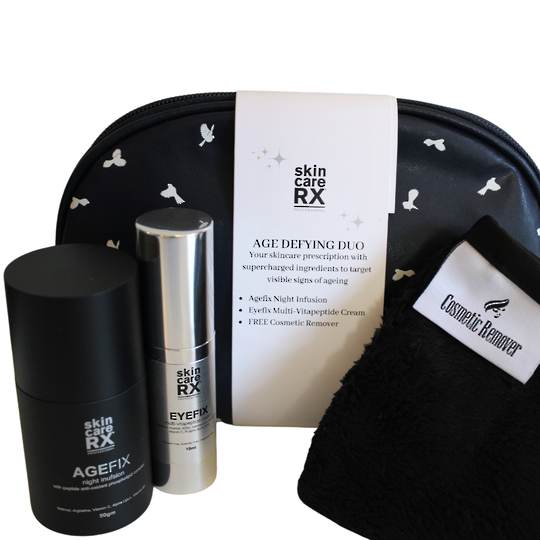 SkincareRX - Age Defying Duo + FREE Cosmetic Remover Cloth & Bag