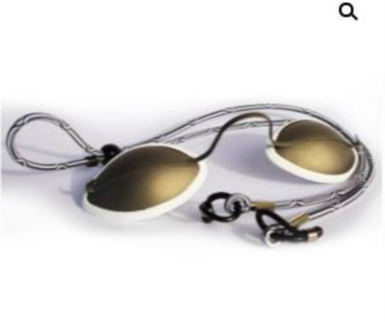 Metal Occlusive Eye Shields for Laser & IPL Client Safety Goggles