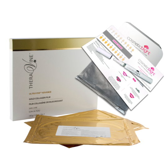 Theravine RETAIL Ultravine Gold Collagen Film Mask 2/pack