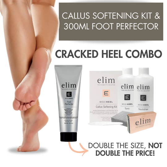 Elim Cracked Heel Combo - Callus Kit & Foot Perfector 300ml