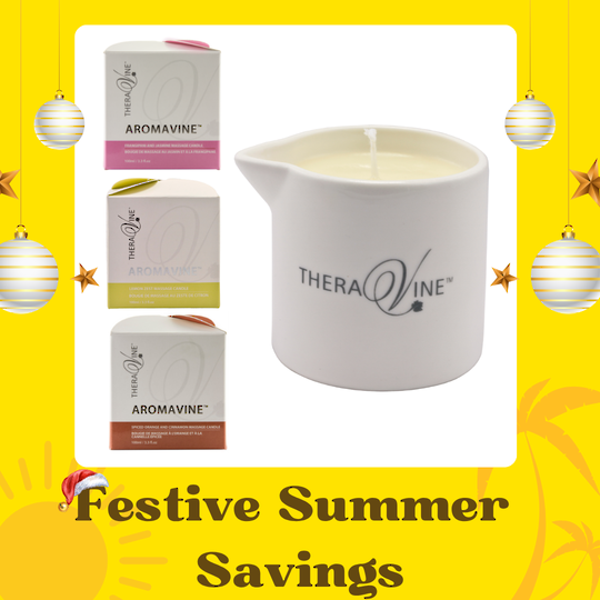Theravine Aromavine Massage Candle - Buy all 3 scents and save!