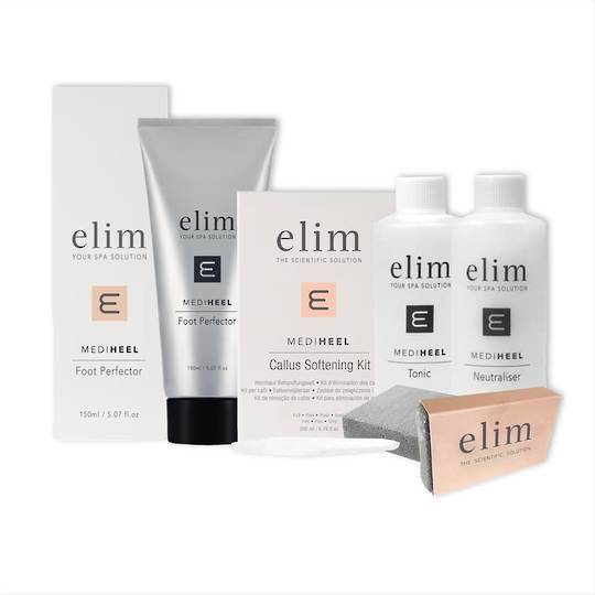 Elim Cracked Heel/Perfecting Combo- Callus Kit and Foot Perfector 150ml
