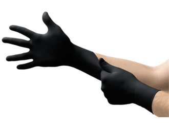 Black Nitrile Gloves - Small (heavy duty) Power Free