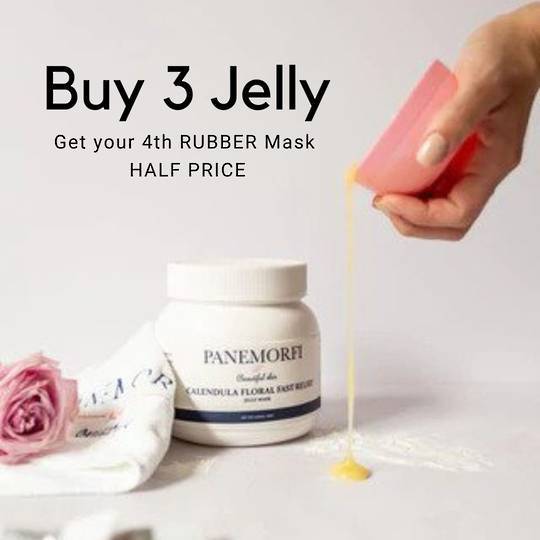 Buy 3 Jelly Masks, receive a Rubber Mask 1/2 Price