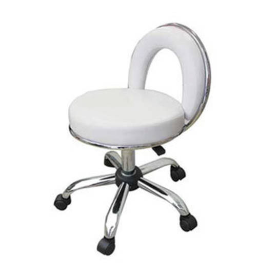 Pedicure Operator Stool - White