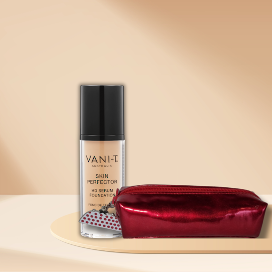 VANI-T Skin Perfector HD Serum Foundation, with bag - F13