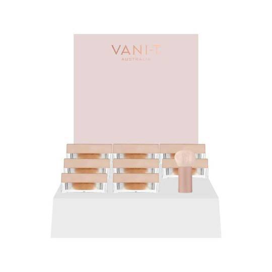 VANI-T Mineral Powder Foundation Counter Unit - Tester Bundle